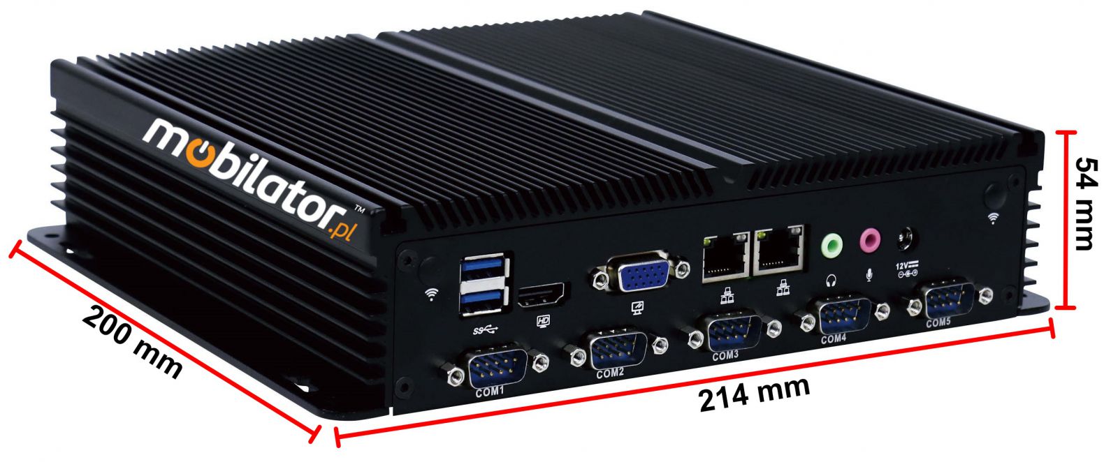 IBOX-205 Komputer przemysowy  dla zastosowa magazynowych z moduem WiFi 3G 4G 6x COM