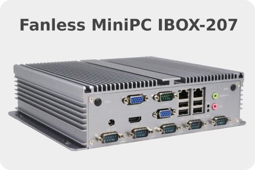 Przemysowy Komuter Fanless MiniPC IBOX-207