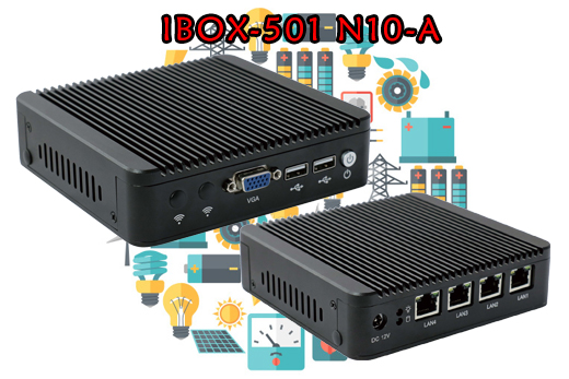 Przemysowy Komuter Fanless MiniPC Nuc IBOX-501 N10-A