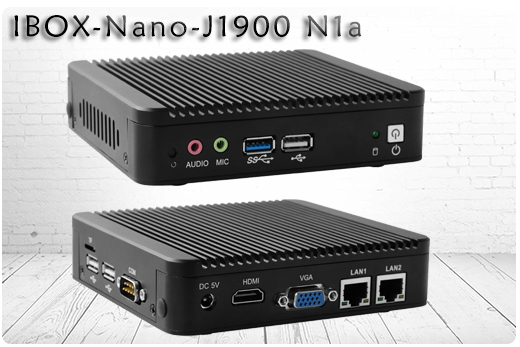 Komputer Przemysowy Fanless MiniPC IBOX-Nano-J1900 N1a
