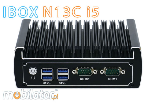 Wytrzymay mini Komputer Przemysowy Bezwentylatorowy MiniPC IBOX-N13C i5 umpc mobilator  intel  core i5