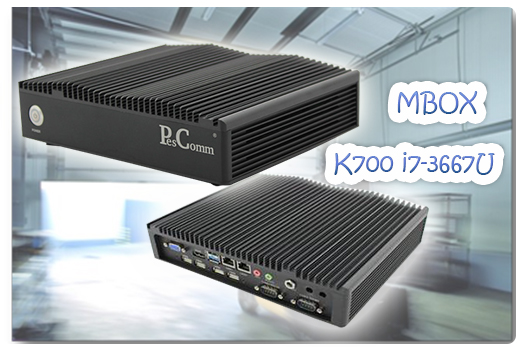 MiniPC Przemysowy Fanless MBOX-K700 i7-3667U