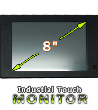 Industial Touch Monitor CCETM8-IP65 Przemysowy Monitor Panelowy  Norma odpornoci IP65 Monitor dotykowy Ekran rezystancyjny 5 wire resistive wywietlacz 8 cali LED mobilator.pl New Portable Devices VGA USB