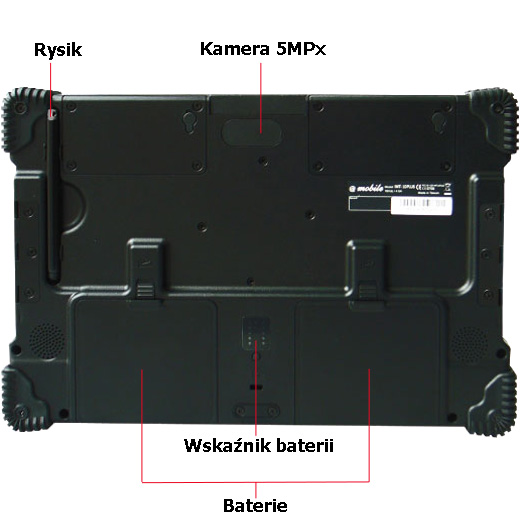 imobile imt-1063 tablet przemysowy GPS  bateria kamera 8mpx hot-swap mobilator