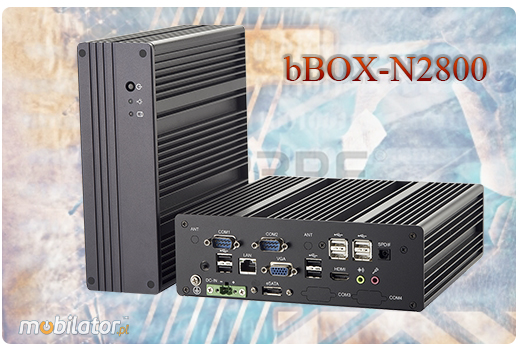 Przemysowy Bezwentylatorowy Mini Komputer bBOX-N2800