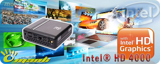 MiniPC Nettop Mini-PC May komputer Manli T4  M-T4H33 Intel® Core™ i5-3337U (2x1.80 GHz)  Intel HD 4000 1TB HDD 500GB SSD Windows 8 8GB RAM DDR 3 Chipset HM77 i3 i5 i7 Intel