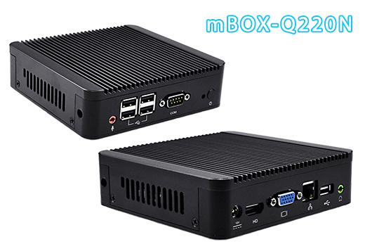 Komputer Przemysowy Fanless MiniPC mBOX Nuc Q220N