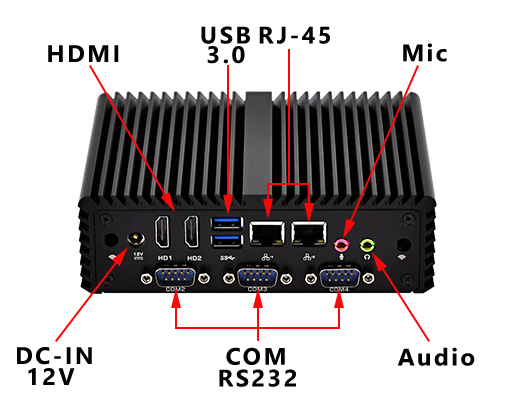 Komputer Przemysowy Fanless MiniPC mBOX Nuc Q410P ssd umoc mobilator