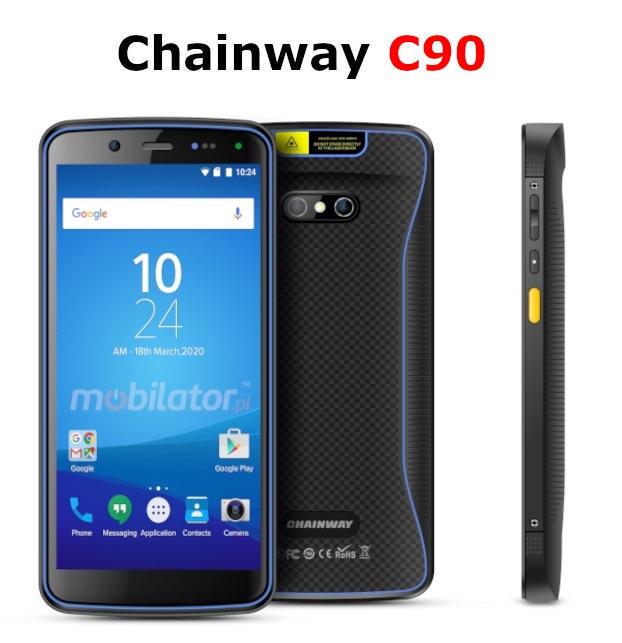 Chainway C90 v.1 wstrzsoodporny przemysowy wytrzymay odporny smartfon NFC 4G IP65