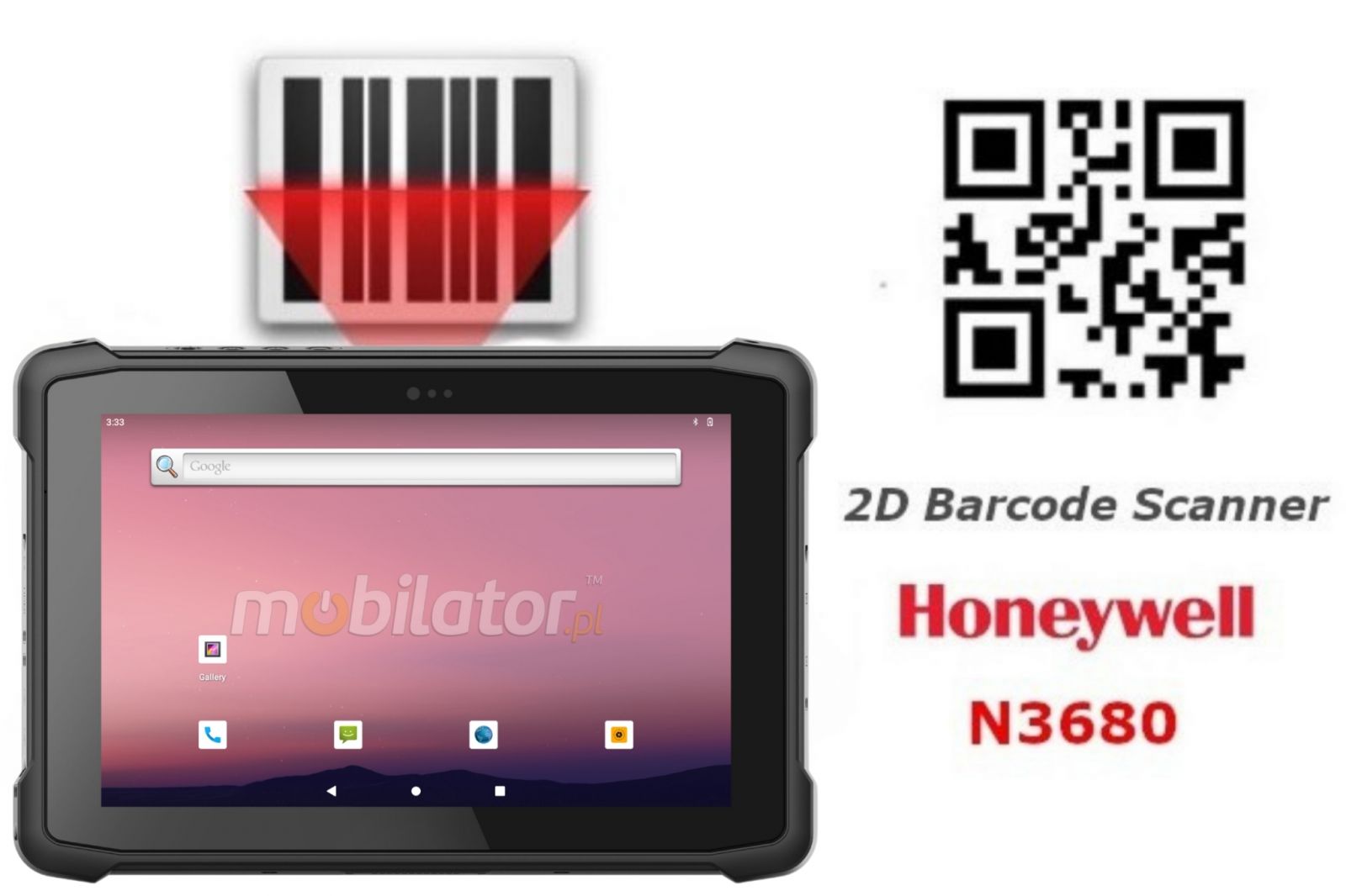 Emdoor T11X opcja skaner kodów kreskowych 2D czytnik