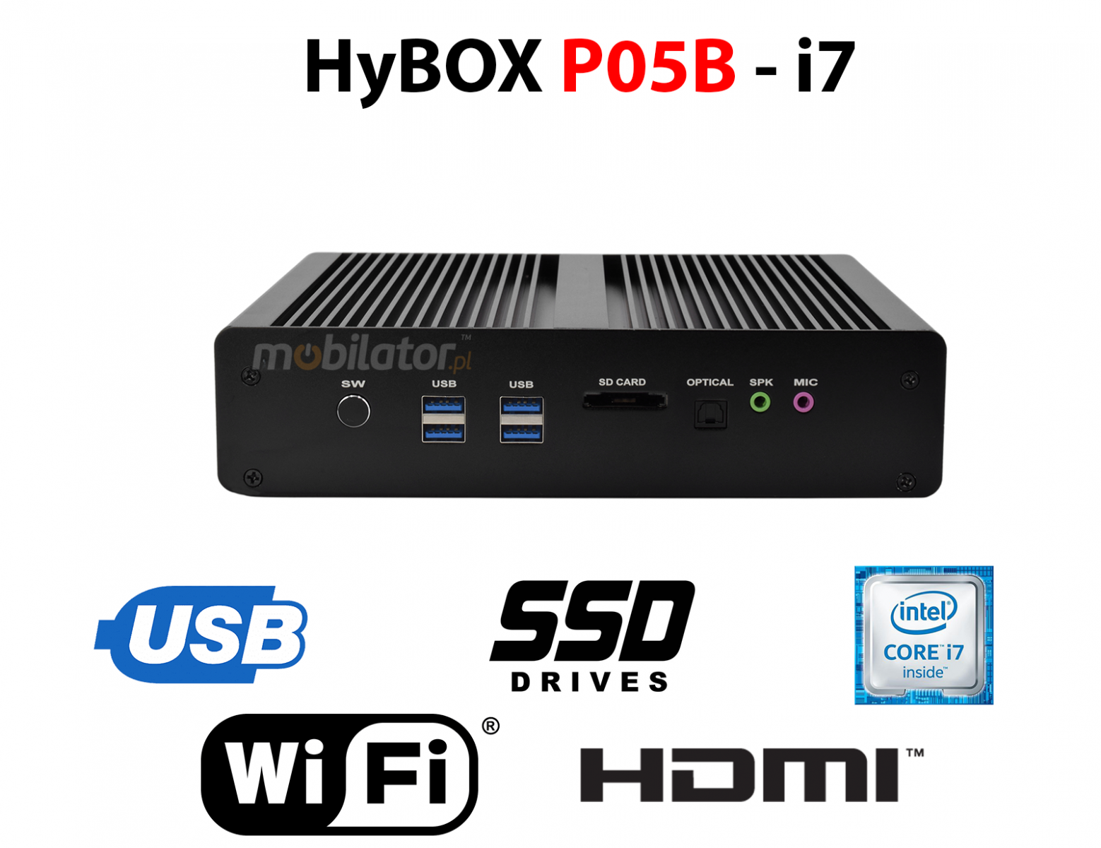 HyBOX P05B may niezawodny szybki i wydajny mini pc w metalowej obudowie przystosowany do pracy na hurtowni