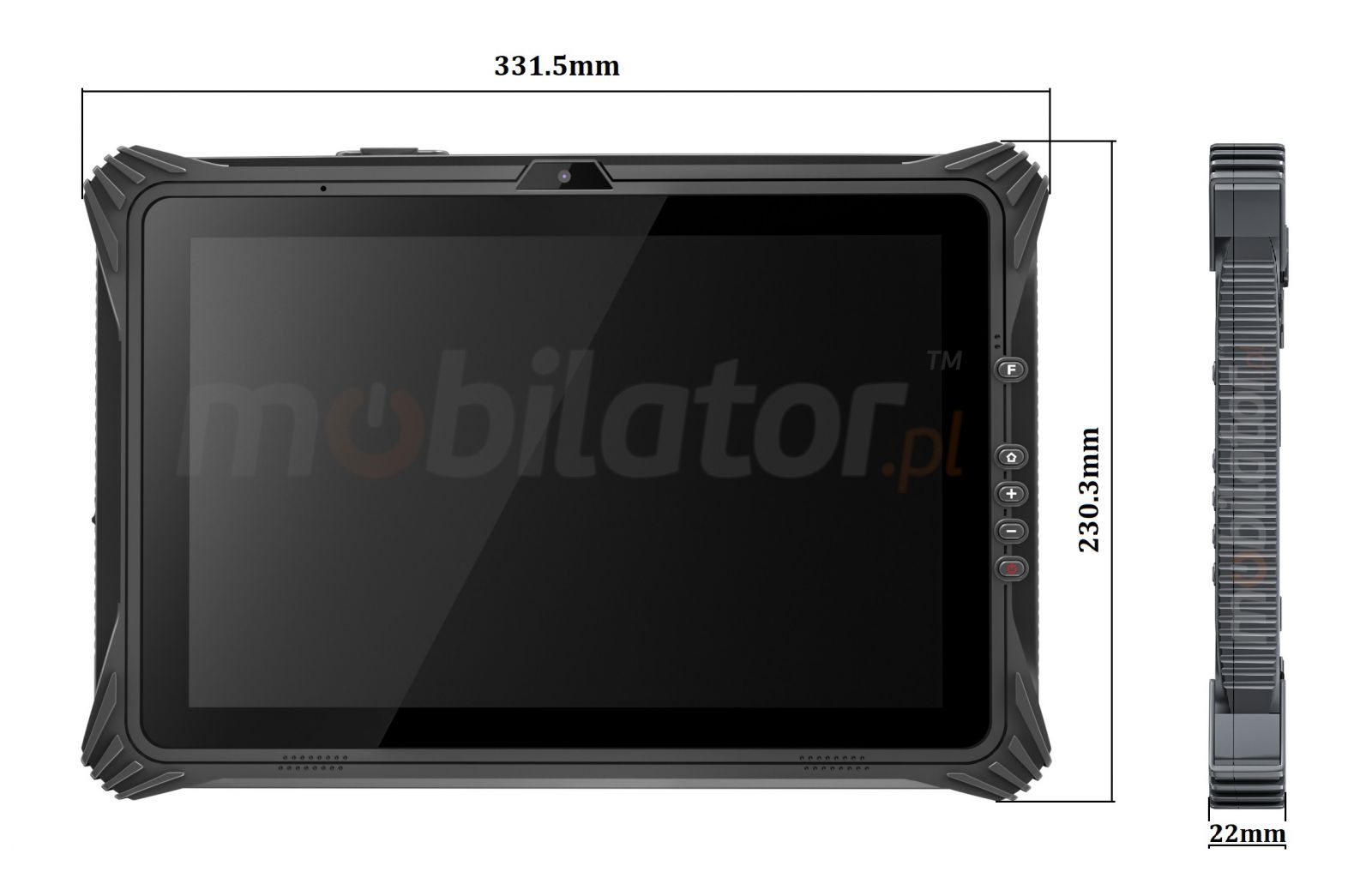 Emdoor I20U v.8 - Wodoodporny tablet z Windows 10 PRO, BT 4.2, 8GB RAM, AR FILM, czytnikiem kodw kreskowych 1D MOTO, 128GB, NFC  i 4G 