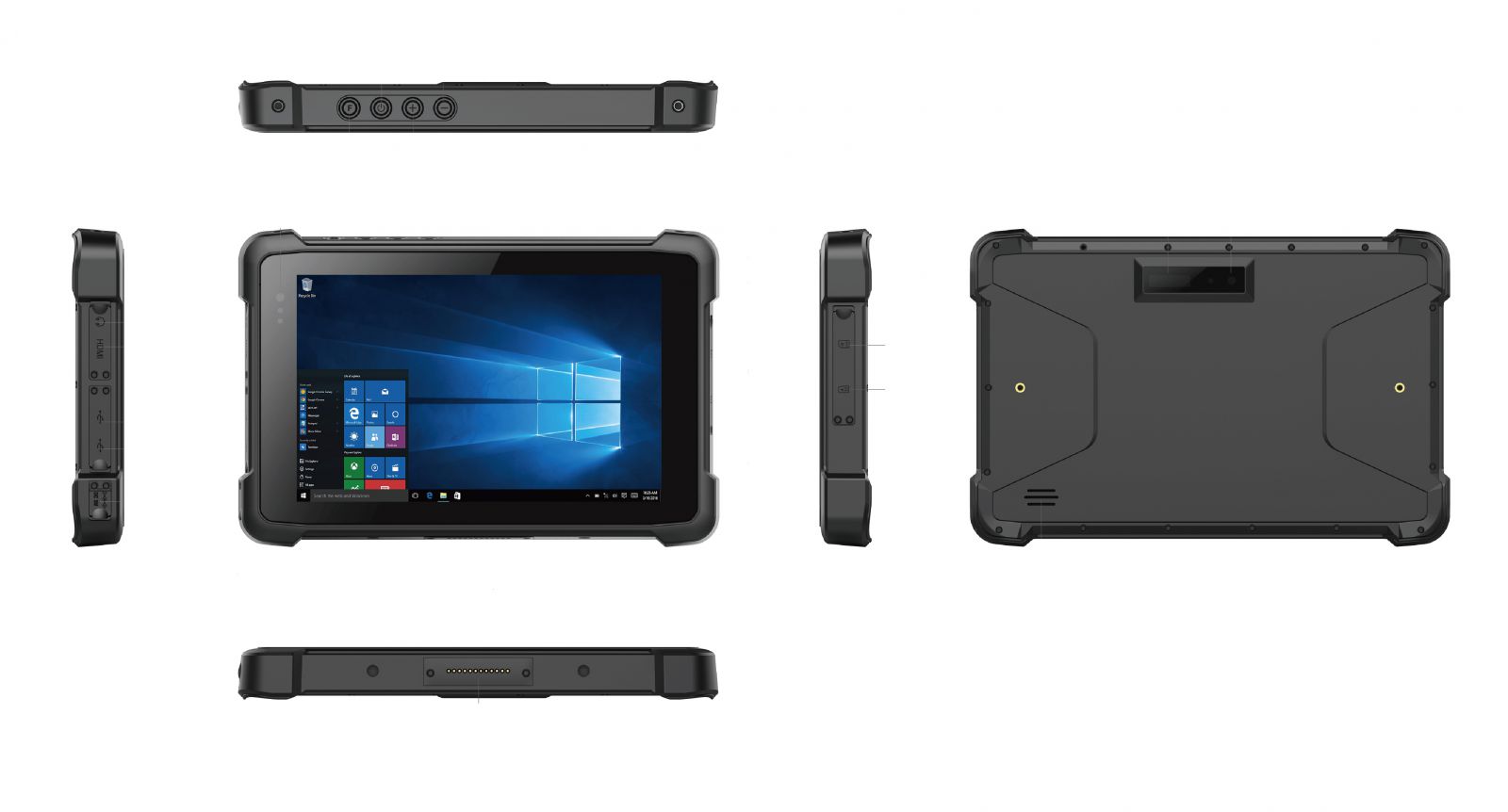 Emdoor I81H v.1 - Przemysowy 8-calowy tablet z norm IP65 + MIL-STD-810G i 4G, Bluetooth, 4GB RAM, dyskiem 64GB ROM oraz NFC