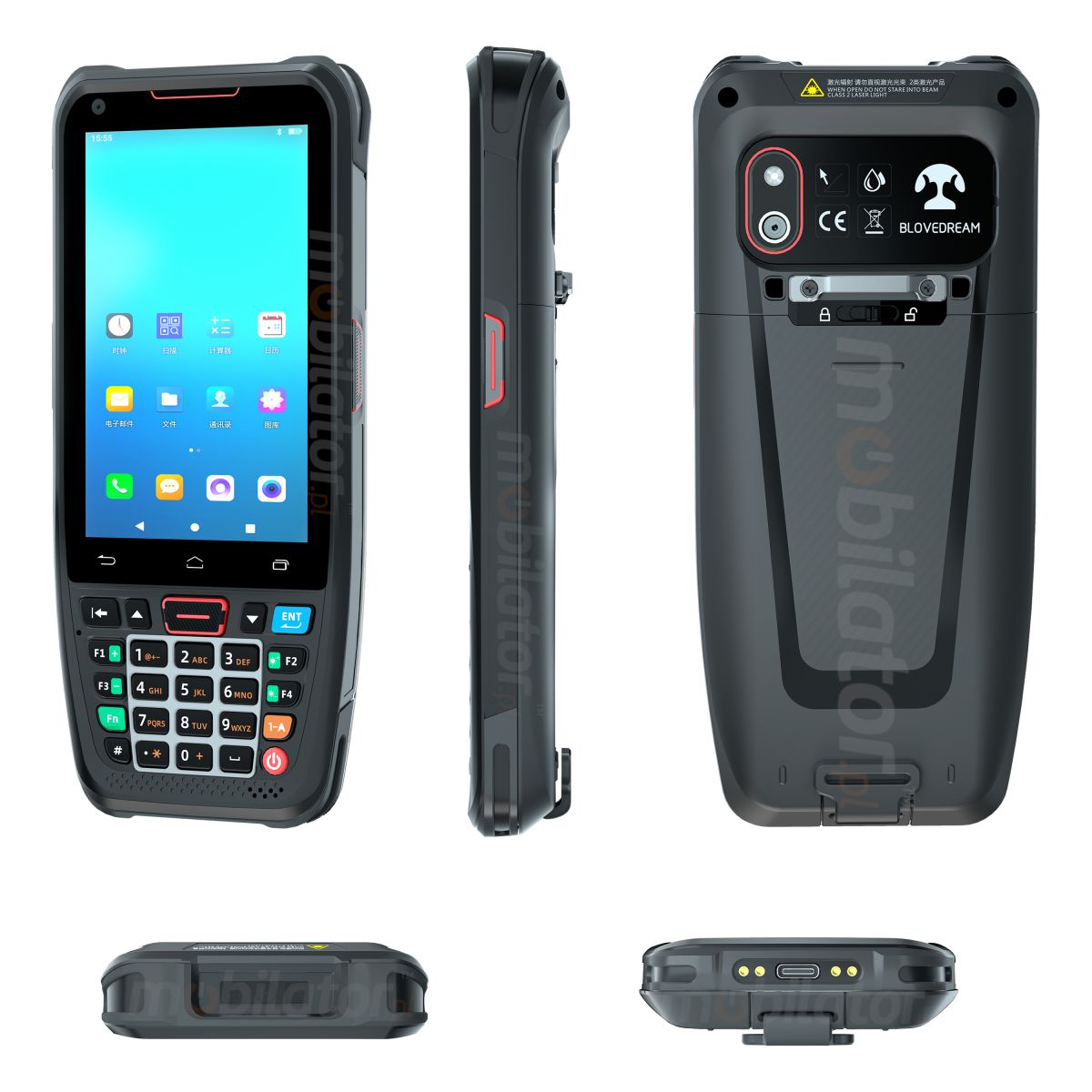 MobiPad L400N v.2 - Wytrzymay terminal danych, moduem NFC oraz skanerem kodw kreskowych 1D, norm IP66, 2GB RAM, 16GB ROM