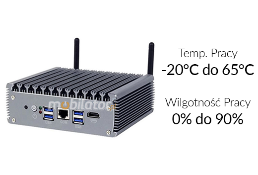 MiniPC yBOX-X56-(6LAN)-C3865U Szybki odporny bezwentylatorowy MiniPC dla przemysu 