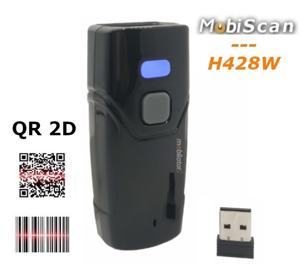 MobiScan H428W - przenony mini czytnik kodw kreskowych 2D (Bluetooth i RF wireless)