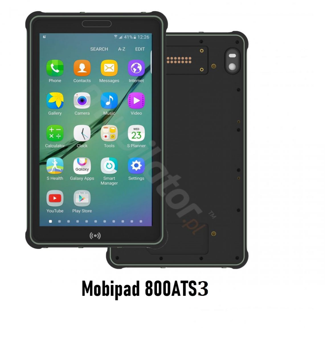 Mobipad 800ATS3 v.2 - Wytrzymay tablet przemysowy z norm IP65 i MIL-STD-810G, pamici 6GB RAM, dyskiem 128GB, Bluetooth 4.0, NFC oraz skanerem 2D EM3296