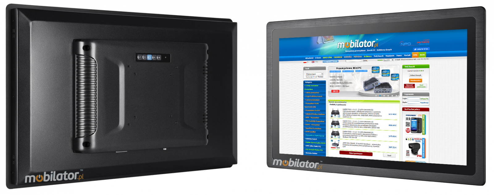 Monitor dotykowy MoTouch 185 Monitor dotykowy Ekran rezystywny resistive wywietlacz 18,5 cala TFT LCD mobilator.pl New Portable Devices VGA HDMI