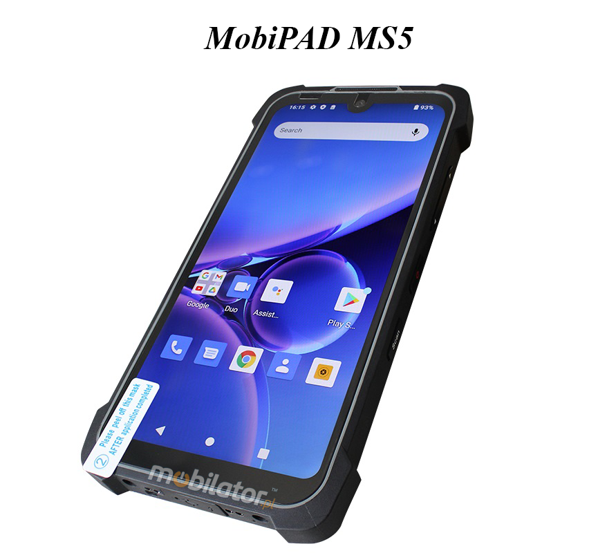 MobiPAD MS5 v.1 - wytrzymay przemysowy kolektor danych z norm IP68, NFC, Wifi i Bluetooth, Android 11, 4GB RAM i 64GB ROM