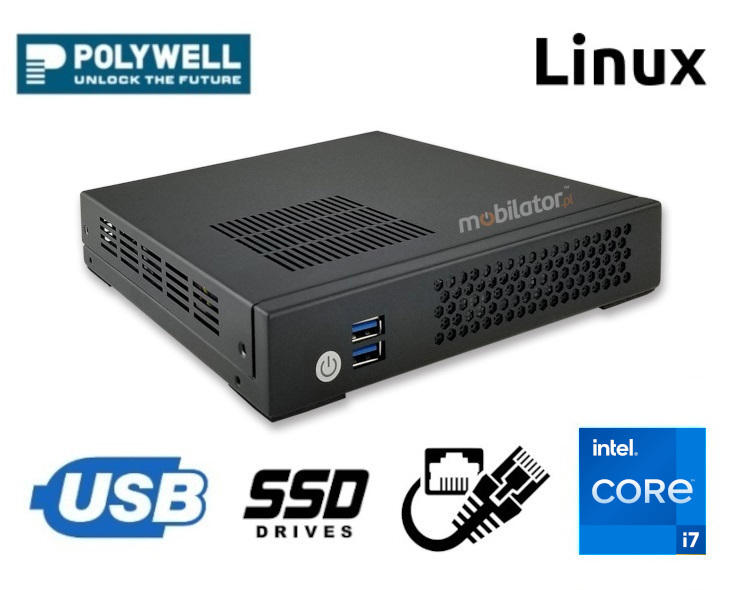 Polywell-H310AEL2 i7 may niezawodny szybki i wydajny mini pc Linux