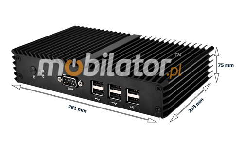 Komputer Przemysowy Fanless MiniPC mBOX Q190SE v.3 mobilator ssd intel celeron