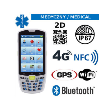 Medyczny przemysowy kolektor danych MobiPad MPS8W 2D v.1