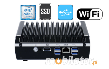 Wytrzymay mini Komputer Przemysowy Bezwentylatorowy MiniPC IBOX-NM31B WiFi v.2