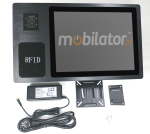 Operatorski Przemysowy Panel PC dotykowy z czytnikiem RFID HF i skanerem 1D - MobiBOX J1900 15 - zdjcie 1
