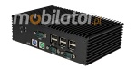Bezwentylatorowy Komputer Przemysowy MiniPC mBOX Q190X - PS/2 v.Barebone - zdjcie 2
