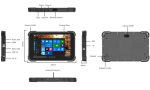 Wzmocniony Wodoodporny Tablet Emdoor EM-T86 ze skanerem 2D i stacj v.5 - zdjcie 13