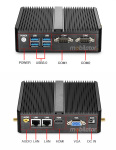 Przemysowy bezwentylatorowy mini Komputer MiniPC yBOX GX30 (2 LAN) - 3805U v.1 - zdjcie 4