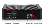 Odporny Komputer przemysowy bezwentylatorowy z 2-oma kartami sieciowymi LAN - MiniPC yBOX - X29 (2 LAN) - J1900 Barebone - zdjcie 2