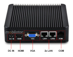 Odporny Komputer przemysowy bezwentylatorowy z 2-oma kartami sieciowymi LAN - MiniPC yBOX - X29 (2 LAN) - J1900 v.1 - zdjcie 5