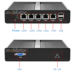 Wzmocniony Bezwentylatorowy Mini Komputer Przemysowy z 4-ema kartami sieciowymi LAN - MiniPC yBOX X34 (4 LAN) - J1900 v.5 - zdjcie 4