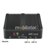 Przemysowy minikomputer pasywny MiniPC yBOX-X30A(2LAN+2COM)-N2815 Barebone - zdjcie 3