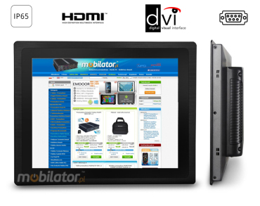 MoTouch 19 WIDE - Wytrzymay monitor przemysowy z pojemnociowym ekranem dotykowym i norm na panel przedni IP65