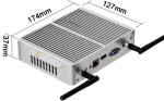 Minikomputer przemysowy bezwentylatorowy MiniPC yBOX X32 i3 4010Y Barebone - zdjcie 2
