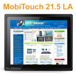 MobiTouch 215LA - wytrzymay Panel PC z wywietlaczem 21.5 cala - na systemie Android i z norm IP65 na panel przedni - zdjcie 2