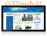 Bezwentylatorowy przemysowy komputer panelowy z 32-calowym dotykowym ekranem z norm odpornoci IP65 na przedni obudow - CCETouch CTPC032D102R v.1 - zdjcie 3