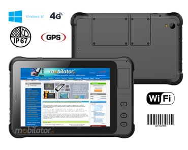 Emdoor EM-I75HH v.2 - Wodoodporny wzmocniony tablet przemysowy z czytnikiem kodw kreskowych 1D - IP67 + ekran czytelny pod soce 1000nits