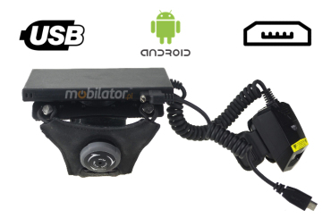 MobiPad WT02S Mobilny narczny obrotowy uchwyt przemysowy (z dodatkow bateri) do telefonw komrkowych - umoliwia wykorzystanie smartfona jako terminala danych