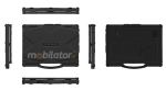 Emdoor X14 v.2 - Pancerny laptop przemysowy z norm IP65 oraz rozszerzonym dyskiem SSD - zdjcie 4
