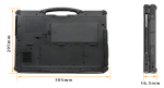 Profesjonalny laptop przemysowy przeznaczony na magazyn z ekranem dotykowym, 4G LTE - Emdoor X14 v.15 - zdjcie 6