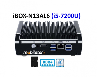 IBOX-N13AL6 (i5-7200U) v.3 - Wydajny halowy komputer przemysowy z rozszerzeniem SSD