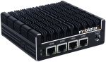 IBOX-NUC-C3L4 (J3160) v.1 - Fanless mini PC (4x LAN + 2x HDMI) z wzmocnion obudow oraz moduem WiFi - zdjcie 3