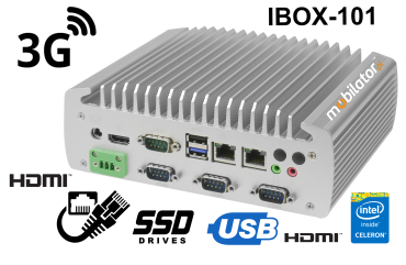 IBOX-101 v.4 - Nowoczesny bezwentylatorowy komputer przemysowy (fanless mini pc)