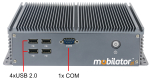 IBOX-206 v.3 - Przemysowy komputer z pojemnym szybkim dyskiem (6x COM RS232) + WiFi - zdjcie 8