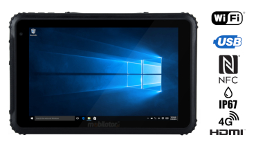 Emdoor I88H v.4 - Odporny na upadki omiocalowy tablet z Windows 10 Pro, Bluetooth 4.2, 4GB RAM pamici, dyskiem 64GB, powok na ekran, NFC i 4G