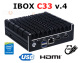 IBOX C33 v.4 - Przemysowy miniPC z procesorem Intel Celeron, portami 2x USB 3.0 i RJ-45, 8GB RAM DDR3L, WiFi, BT oraz 128GB SSD