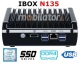 IBOX N135 v.3 - Wytrzymay miniPC z procesorem Intel Core, 128GB SSD, 4GB RAM, zczami 2x WiFi Hole, USB 3.0 i LAN